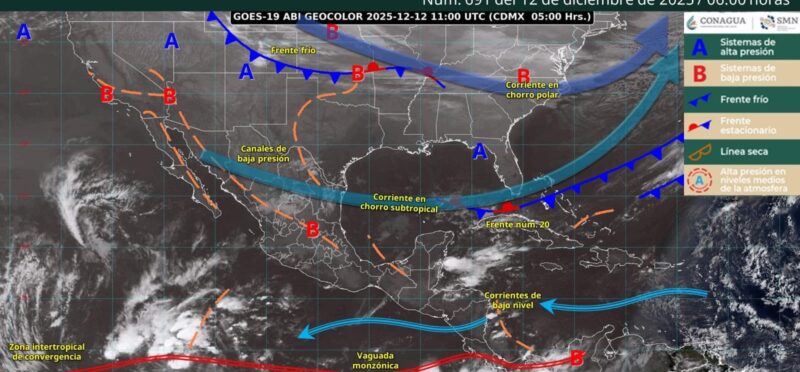 Prevén lluvias aisladas para Tamaulipas