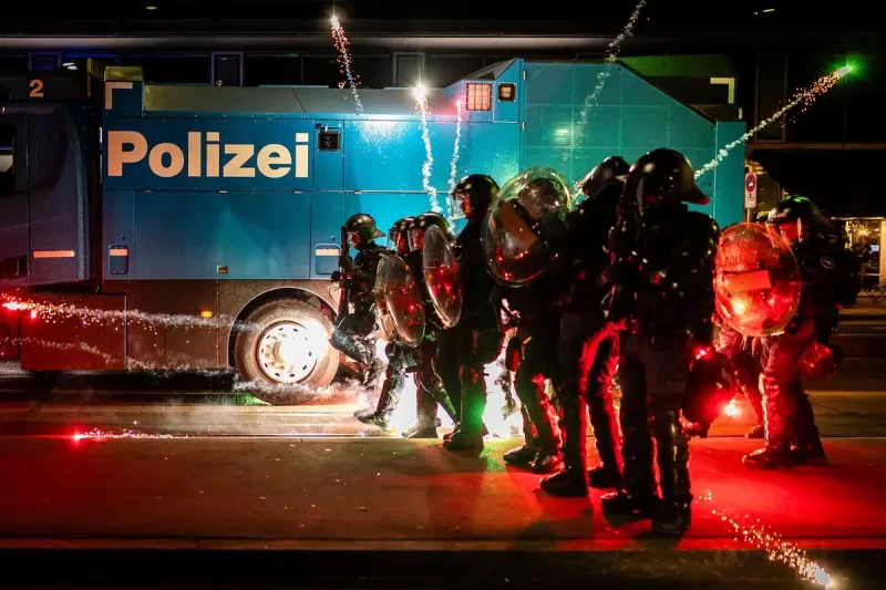 Protestas en Suiza contra la visita de Trump a Davos