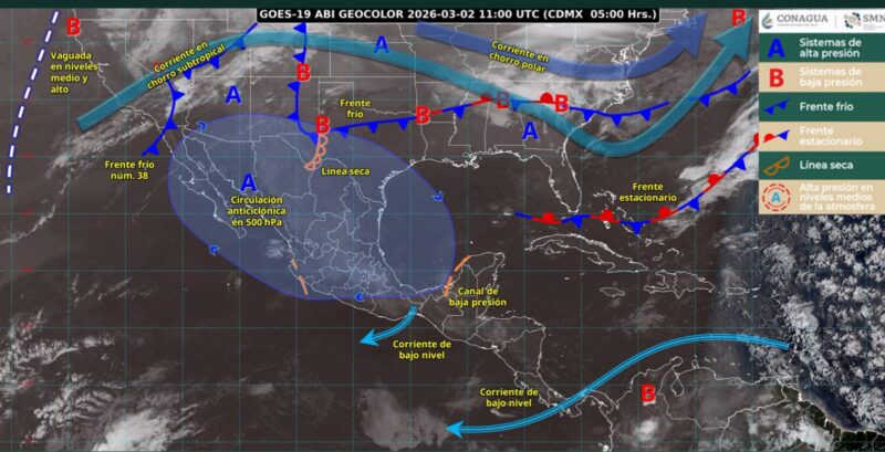 Pronostican fuertes rachas de viento para Tamaulipas
