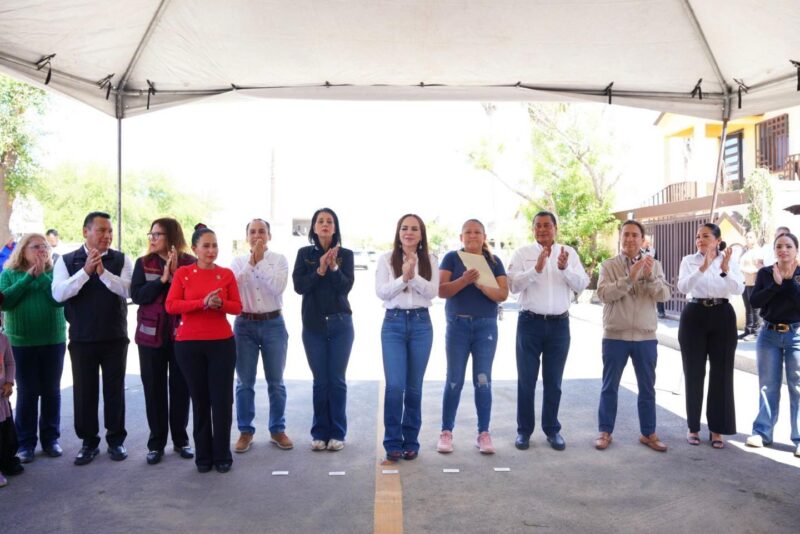 Avanza pavimentación en colonias del poniente de Nuevo Laredo para mejorar la movilidad