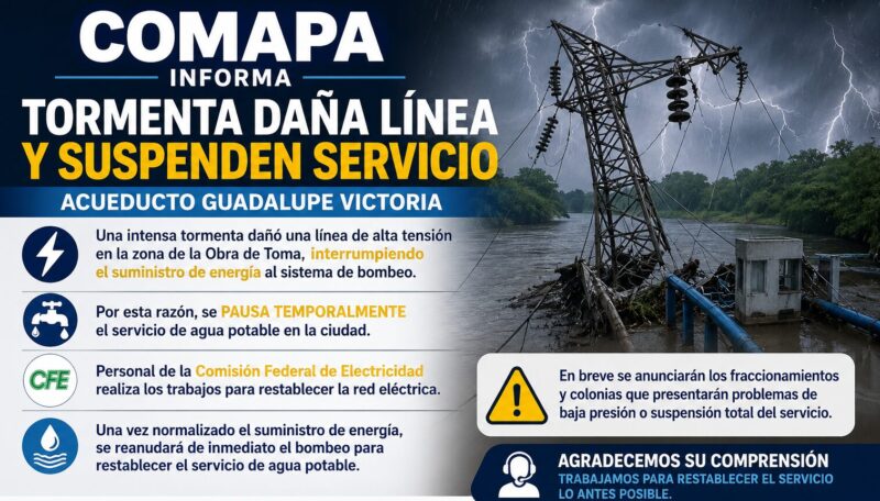 Tormenta deja sin agua a Victoria