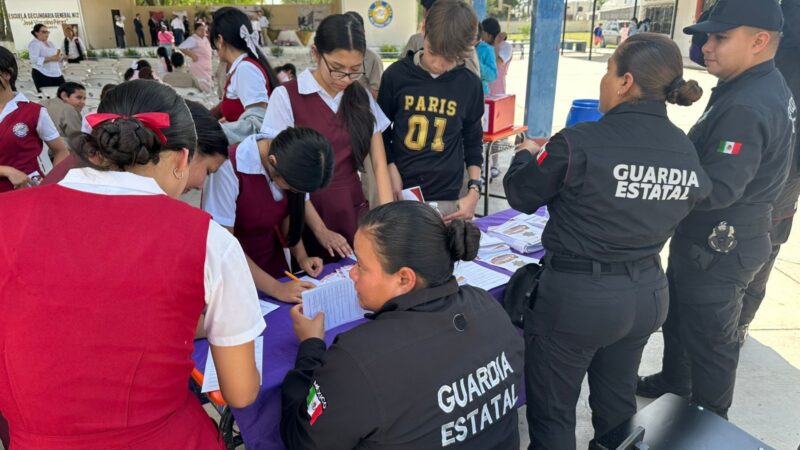Impulsan jornada de prevención de violencia en secundaria de Río Bravo