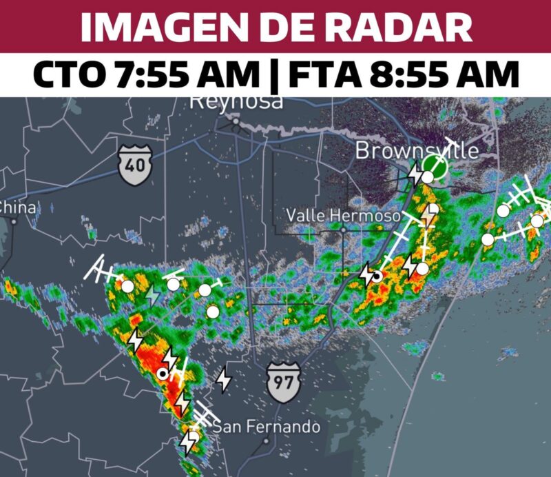 Alertan por fuertes tormentas en San Fernando