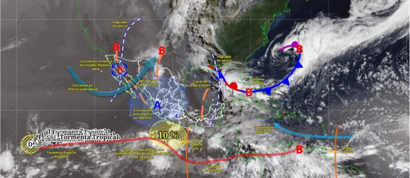 Alerta por temporal de lluvias en Tamaulipas
