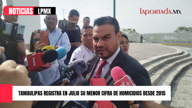 Tamaulipas registra en julio su menor cifra de homicidios desde 2015