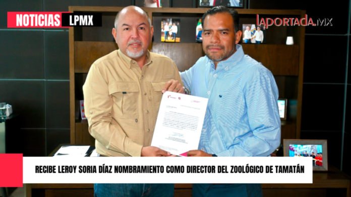 Recibe Leroy Soria Díaz nombramiento como Director del Zoológico de Tamatán