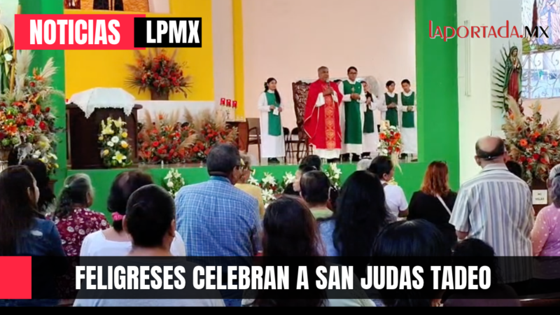 Feligreses celebran a San Judas Tadeo