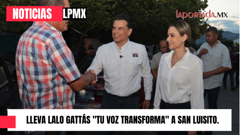 Lleva Lalo Gattás «Tu voz Transforma» a San Luisito.